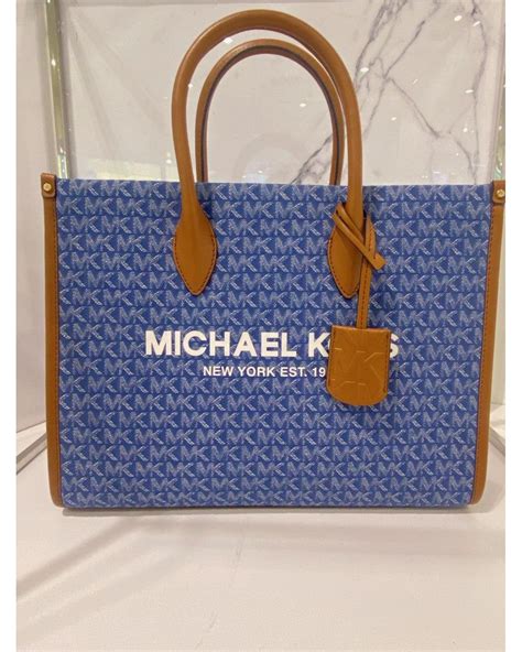 michael kors mirella tote blue